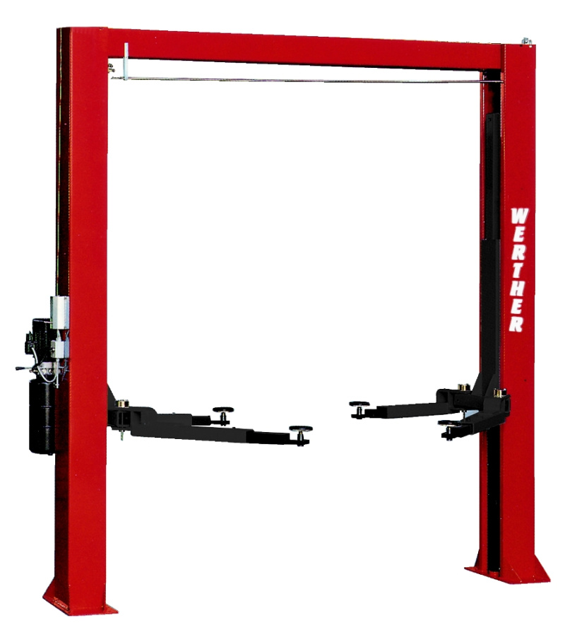 Подъемник двухстоечный г/п 4 т электрогидравлический с верхней синхронизацией WERTHER 208I/A.3