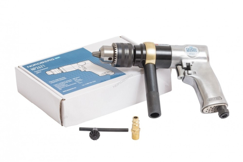 Пневмодрель сверла до 13мм, ECO NORDBERG NP2621