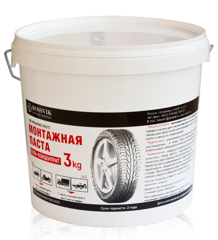 Паста монтажная (гель концентрат) Rossvik 3кг.  MP.3.G.1