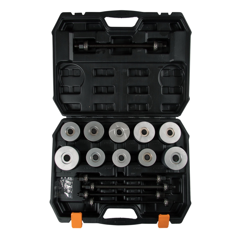 AFFIX Набор оправок для монтажа и демонтажа сайлентблоков, 34-80 мм, кейс, 27 предметов AF11020027C
