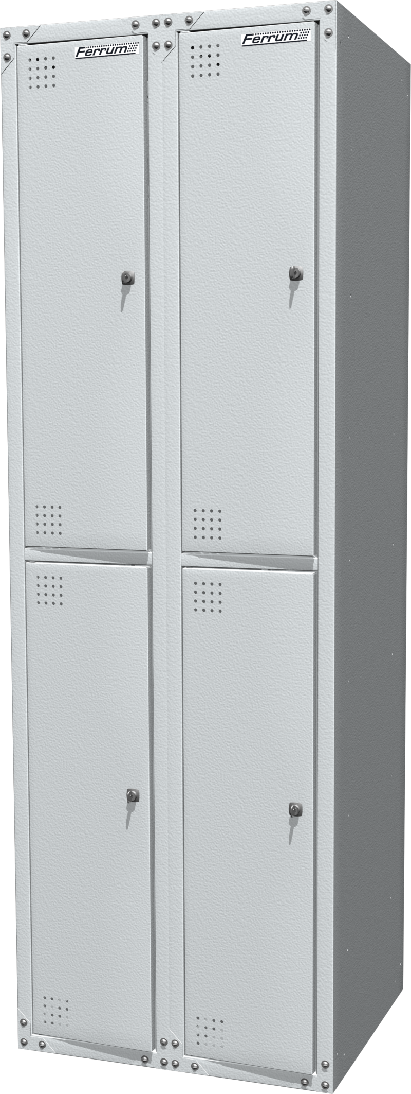 Шкаф раздевальный двухсекционный серии "Standart"  03.324-7035