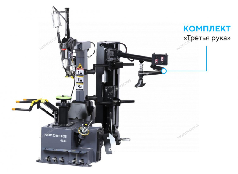 Станок шиномонтажный до 30" с автоматической монтажной головкой, серый NORDBERG 4633